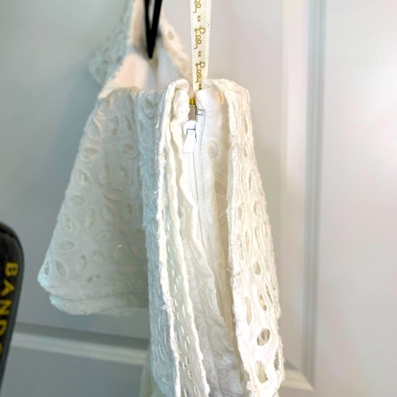Lilly Pulitzer Josey Eyelet One Shoulder White Dress Size 00 - Picture 6 of 8